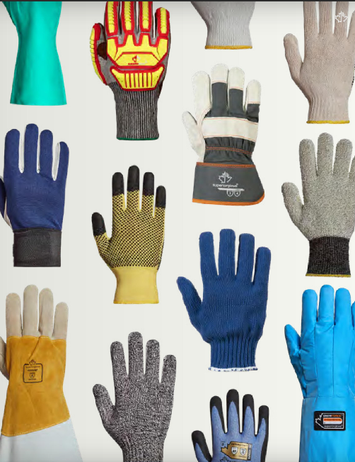 A Variety of palm coated string knit and leather driver Superior Glove Work Glov